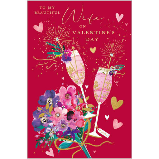 Picture of TO MY BEAUTIFUL WIFE VALENTINE CARD